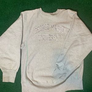 Vtg. Champion “George Mason University” Reverse Weave Sweatshirt